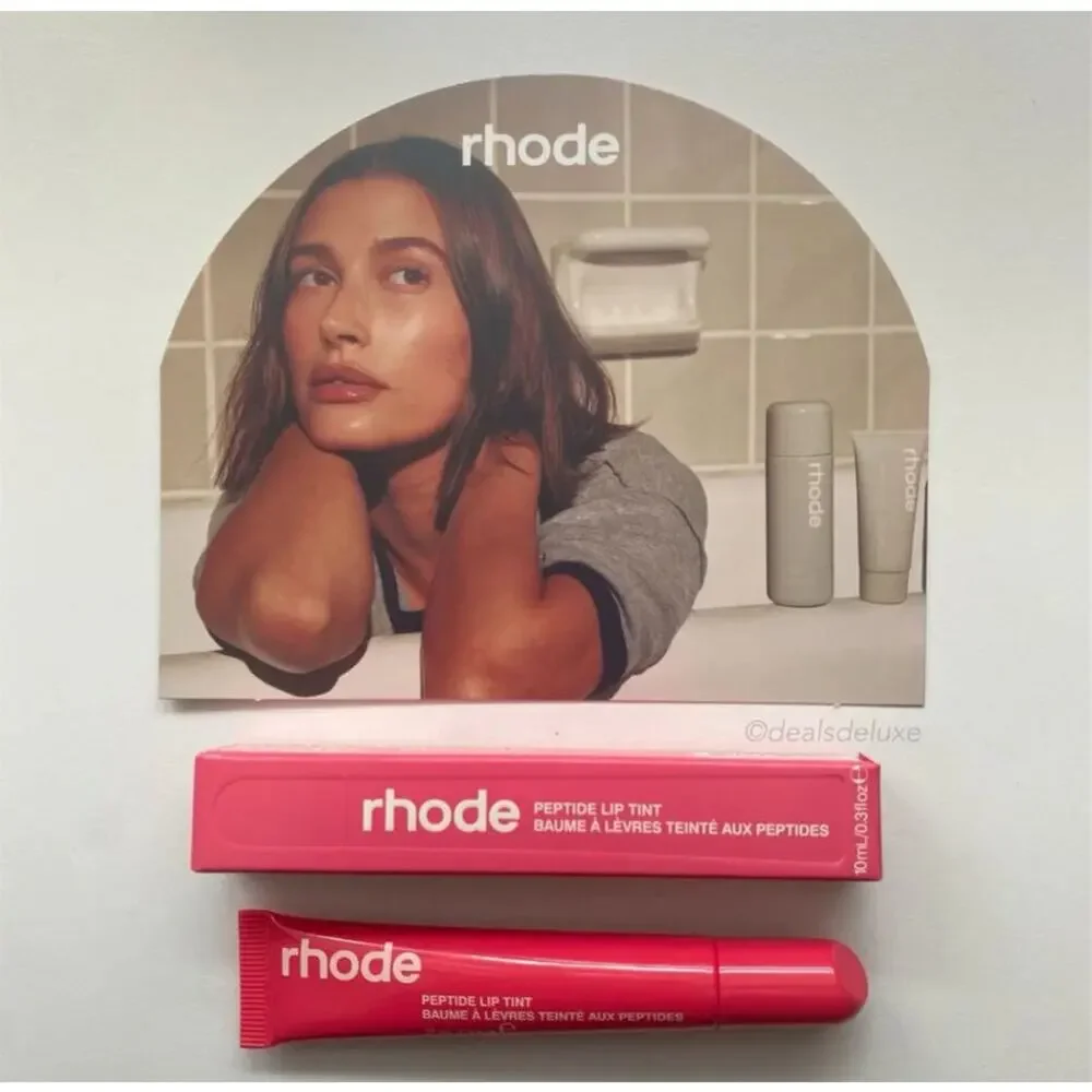 NEW Rhode Peptide Lip Tint‎ Guava Spritz Sheer Coral Hydrating Glossy Lip Balm